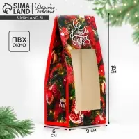Коробка складная &laquo;Новогодняя&raquo;, 9 х 19 х 6 см