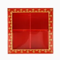 Коробка под 4 конфеты с ячейками &laquo;С Новым годом!&raquo;, 10 х 10 х 3 см