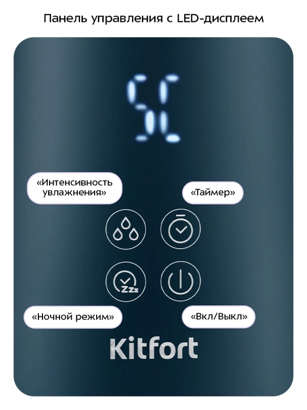 Чайник электрический с увлажнителем воздуха КТ-8728 - 1.7 л