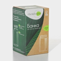 Банка стеклянная для хранения сыпучих продуктов BellaTenero &laquo;Эко&raquo;, 2 л, 12&times;20 см, с бамбуковой крышкой