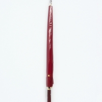 Зонт-трость п/авт R51/60 16сп П/Э В/У ОДНОТОН прямая ручка кожзам бордо пакет