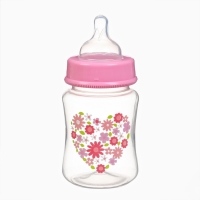 Бутылочка для кормления, ШГ &Oslash;50 180мл., цвет розовый