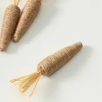 Декор пасхальный "Морковка из джута" набор 3 шт 2,2х2,2х14 см