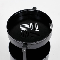 Урна уличная &laquo;Меркурий&raquo; 21 л, 32 х 70 х 28,5 см, черная, бак 0,6 мм