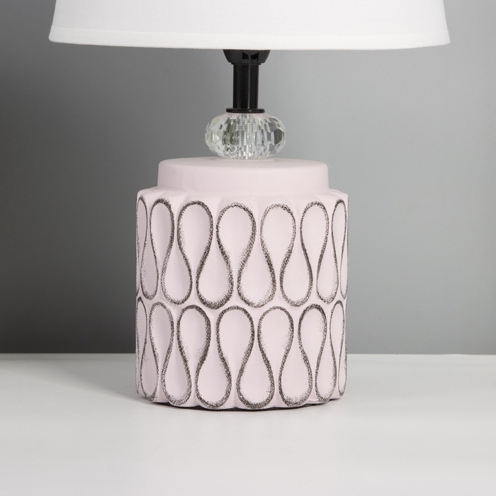 Лампа настольная "Медитация" 1х40Вт Е14 розовый 20х20х35см