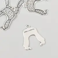 Металлический элемент, декоративная подвеска &laquo;Арт Узор. Шапка ушанка со звездой&raquo;, 2.4&times;2.6 см