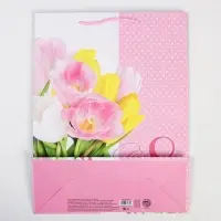 Пакет подарочный ламинированный, упаковка, &laquo;8 марта&raquo;, L 31 х 40 х 11.5 см