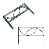 Ограждение декоративное, 45 &times; 335 см, 5 секций, металл, &laquo;Долька&raquo;