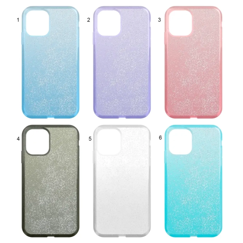 Чехол iPh 12 mini TPU с блеском