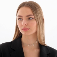 Чокер &laquo;Металлика&raquo; крестики, цвет серебро, L=30 см