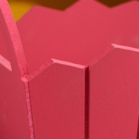 Кашпо деревянное 25&times;16&times;17 см "Мария", ручки боковые, МДФ, Бордо