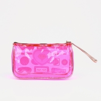 Косметичка на молнии, цвет малиновый