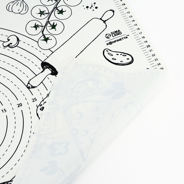 Силиконовой коврик для выпечки &laquo;Pizza time&raquo;, 50 х 70 см