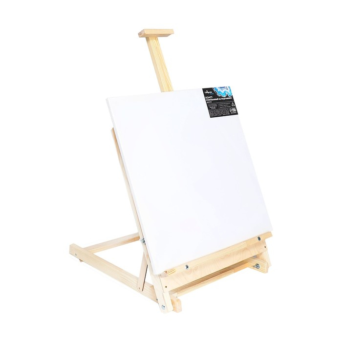 Мольберт настольный &laquo;Студийный&raquo;, 650 x 450 x 560 мм, с планшетом 450 x 480 мм (возможность разместить холст 60 x 80 см), с бегунком, Calligrata