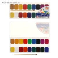 Акварель Луч "Классика", 18 цветов, с кистью