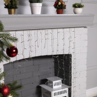 Гирлянда &laquo;Бахрома-арка&raquo; 1 &times; 1 м, IP20, прозрачная нить, 126 LED, свечение белое, 8 режимов, 220 В