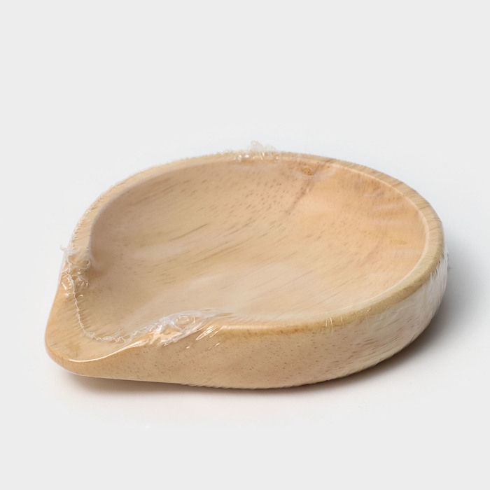 Подставка под ложку, 11,5&times;13,5&times;2,5 см, гевея