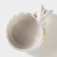 Конфетница Доляна &laquo;Зайка&raquo;, 250 мл, цвет голубой