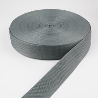 Стропа ременная, 40 мм, 50 &plusmn; 1 м, плотность 12 гр/м, цвет тёмно-серый №19-1