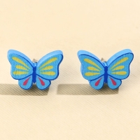 Серьги &laquo;Бабочка&raquo; гвоздики, 6х9 см