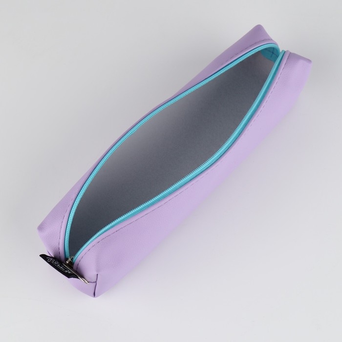 Пенал школьный из искусственной кожи «1 сентября: Сиреневый» , 19 х 8 х 3 см Пенал школьный из искусственной кожи «1 сентября: Сиреневый» , 19 х 8 х 3 см