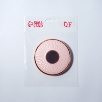 Зеркало складное &laquo;Узор&raquo;, d = 9 см, цвет розовый/розовое золото