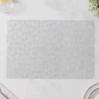 Салфетки сервировочные на стол Доляна &laquo;Фейерверк&raquo;, 4 шт, 30&times;45 см, цвет серебро