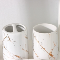 Набор аксессуаров для ванной комнаты SAVANNA &laquo;Гроза&raquo;, 4 предмета (мыльница, дозатор для мыла 400 мл, 2 стакана), цвет белый