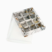 Коробка под 12 конфет с ячейками &laquo;Счастье ждёт тебя&raquo;, 14.5 х 18.5 х 3 см