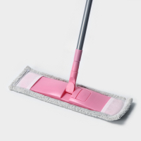 Швабра для мытья пола плоская с телескопической ручкой Raccoon, 40&times;14&times;90(120) см, микрофибра