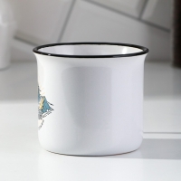 Кружка керамическая &laquo;Счастье не за горами&raquo;, 450 мл, цвет белый