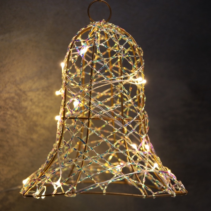 Светодиодная фигура &laquo;Колокол&raquo; 20х15х15 см, 20 LED, батарейки AAx2 (не в комплекте), свечение теплое белое