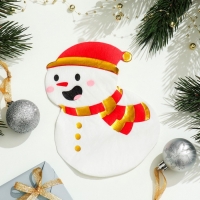 Новогодние салфетки бумажные &laquo;Снеговик&raquo;, 2 слоя, 20 шт.