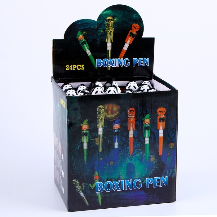 Прикол ручка &laquo;Крик&raquo;, боксёр, светятся глаза