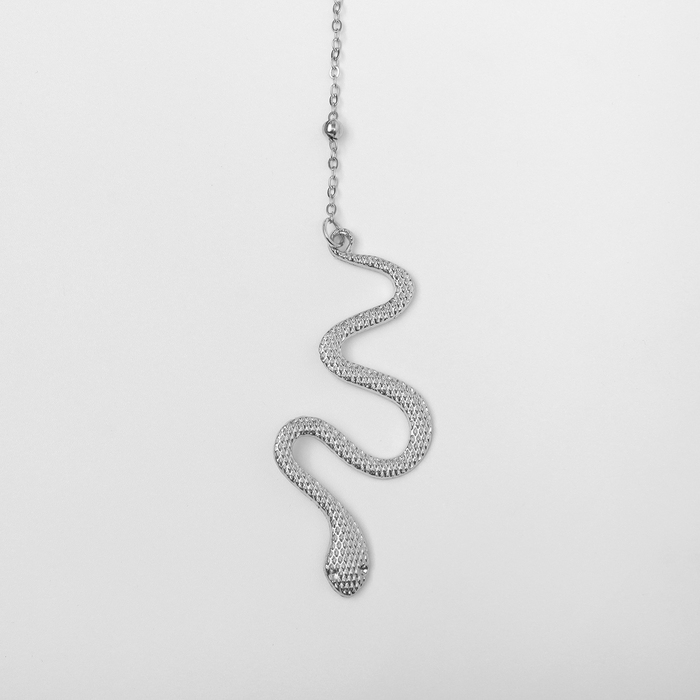 Новый год! Символ года 2025! Портупея &laquo;Квадро&raquo; змея, цвет бело-чёрный в серебре, 30 см