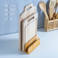 Подставка для разделочных досок и крышек Доляна, 18&times;10 см, 3 секции