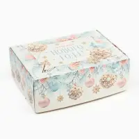 Коробка подарочная новогодняя складная &laquo;Снежного Нового года&raquo;, 14 х 10 х 5 см