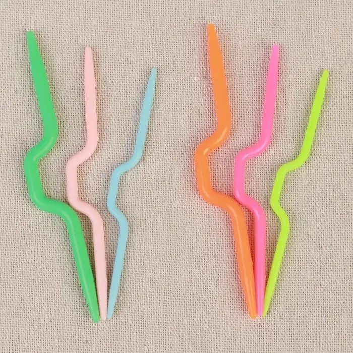 Набор вспомогательных спиц для вязания, d=3/4/5 мм, 3 шт., МИКС