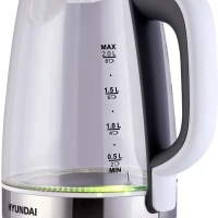 Чайник HYK-G8880 2л. 2200Вт серый-серебристый