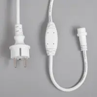 Гирлянда &laquo;Занавес&raquo; 2 &times; 3 м, IP65, УМС, белая нить каучук, 600 LED, свечение белое, 220 В