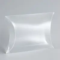 Складная прозрачная коробка из PVC, для упаковки подарков, 9&times;7&times;2.5 см