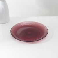 Набор столовый стеклянный &laquo;Идиллия&raquo;, 18 предметов, цвет лилак