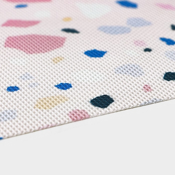 Салфетки сервировочные на стол Доляна &laquo;Мармелад&raquo;, 4 шт, 45&times;30 см, цвет белый