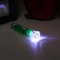 Фонарик брелок для ключей на кольце &laquo;Вспышка&raquo;, с колечком и держателем, 6.8&times;2.3&times;2.3 см, МИКС