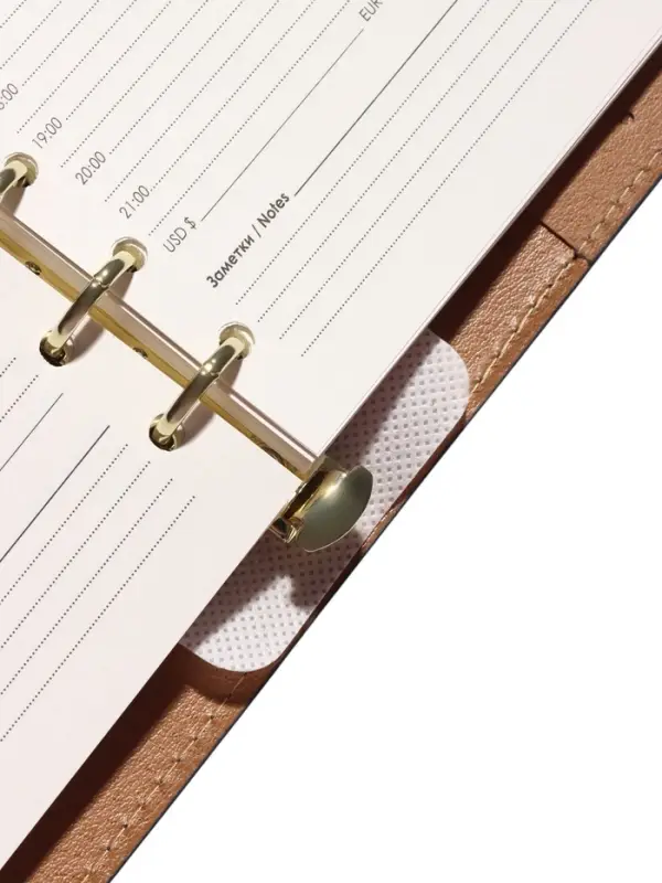 Органайзер на кольцах, C6, с хлястиком, 80л, линия, к/зам, Синий