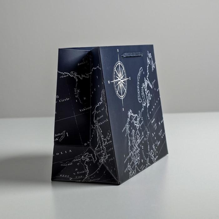 Пакет подарочный ламинированный горизонтальный, упаковка, &laquo;Путеводитель&raquo;, MS 23 х 18 х 10 см