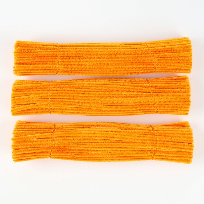 Игрушка из меховых палочек своими руками &laquo;Рыжий котик&raquo;