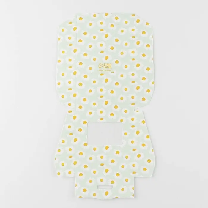 Кондитерская упаковка, коробка с ламинацией &laquo;Ромашки&raquo;, 10 х 8 х 3.5 см