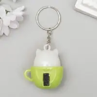 Фонарик свет на кольце "Зверёк в скорлупе" МИКС 3,8х3,3х3 см