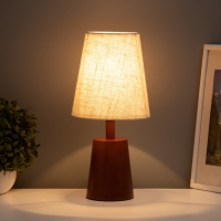 Светильник настольный "Индия" 1х40Вт Е27 орех 16,5х16,5х35см